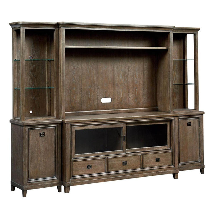 American Drew Park Studio Entertainment Center 66" Hutch in Weathered Taupe