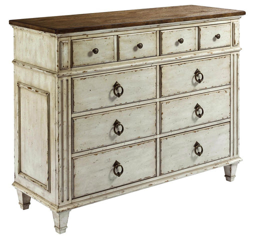 American Drew Southbury 8 Drawer Bureau in Fossil and Parchment image
