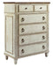 American Drew Southbury 5 Drawer Chest in Fossil and Parchment image