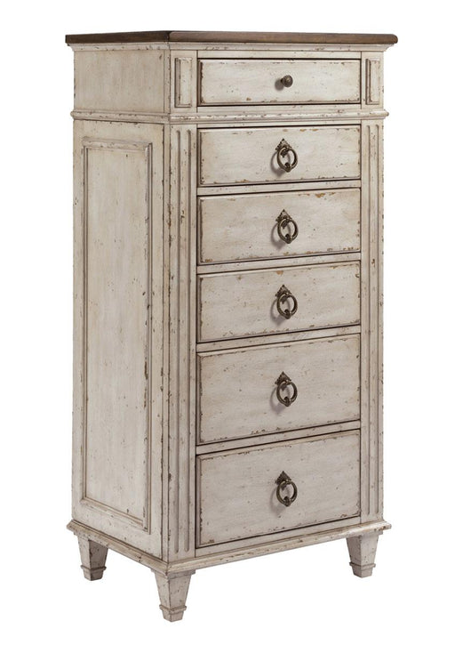 American Drew Southbury 6 Drawer Lingerie Chest in Fossil and Parchment image