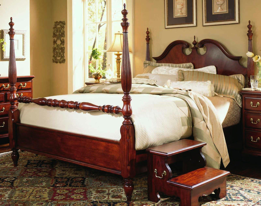 American Drew Cherry Grove King Low Poster Bed