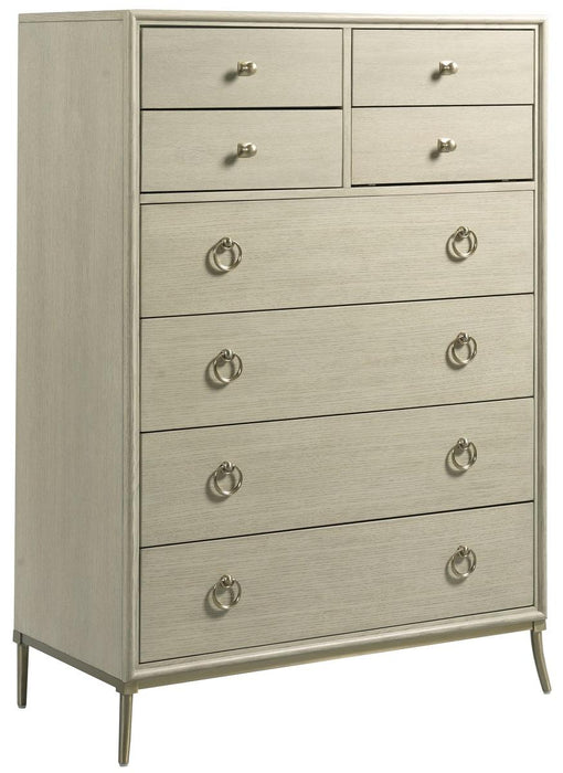 American Drew Lenox Carson 8 Drawer Chest in Rich Clear Lacquer image