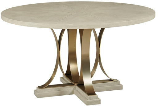 American Drew Lenox Round Plaza Dining Table in Rich Clear Lacquer image