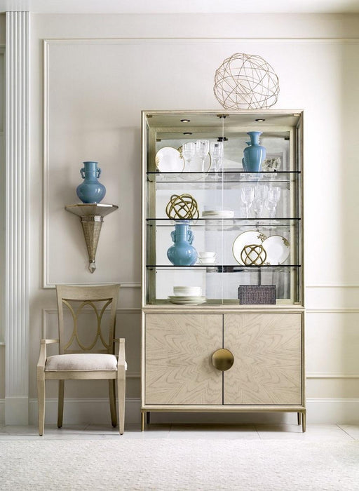 American Drew Lenox Baltic Cabinet in Rich Clear LacquerR