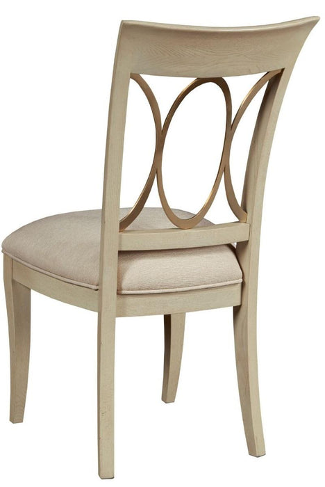 American Drew Lenox Casiano Side Chair in Rich Clear Lacquer (Set of 2)