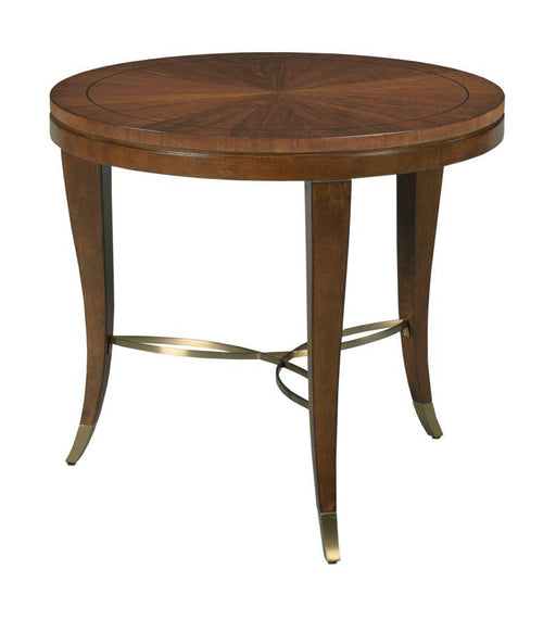 American Drew Vantage Lamp Table in Medium Stain image