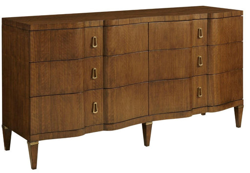 American Drew Vantage Littleton 6 Drawer Dresser in Medium Stain image