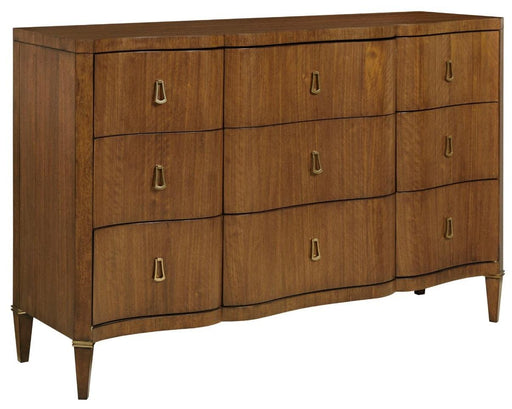 American Drew Vantage Richmond 9 Drawer Dresser in Medium Stain image