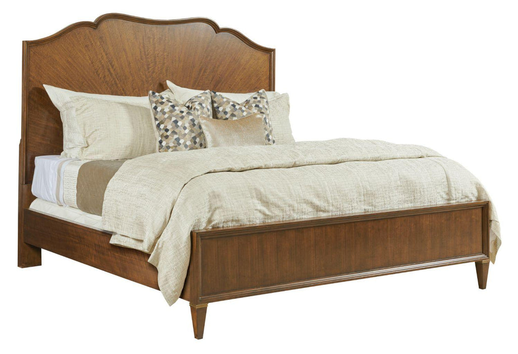 American Drew Vantage Carlisle King Panel Bed in Medium StainR image