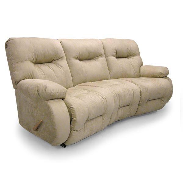 BRINLEY COLLECTION LEATHER POWER RECLINING CONVERSATION SOFA- U700CP4