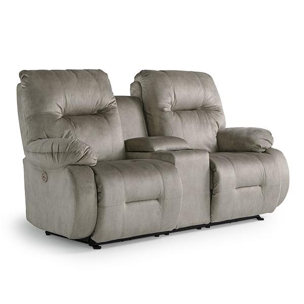 BRINLEY LOVESEAT LEATHER POWER ROCKING CONSOLE LOVESEAT- L700CQ7