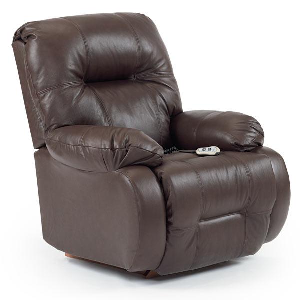 BRINLEY LEATHER POWER HEAD TILT SPACE SAVER RECLINER- 8MZ84LV