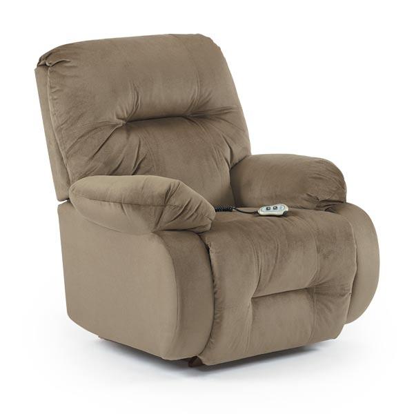 BRINLEY LEATHER SPACE SAVER RECLINER- 8MW84LV
