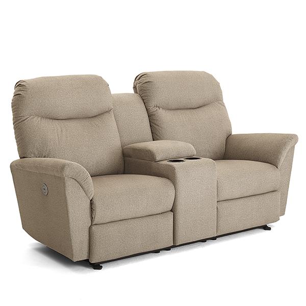 CAITLIN LOVESEAT LEATHER SPACE SAVER LOVESEAT- L420CA4