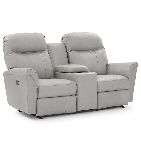 CAITLIN LOVESEAT LEATHER POWER ROCKING CONSOLE LOVESEAT- L420CQ7