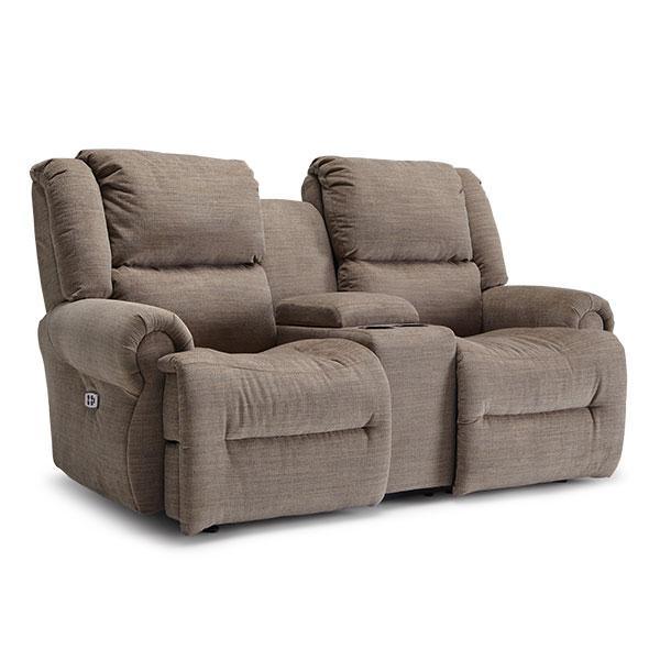 GENET LOVESEAT POWER HEAD TILT SPACE SAVER CONSOLE LOVESEAT - L960RY4