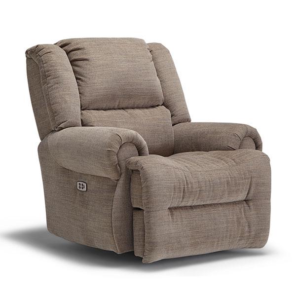 GENET LEATHER SWIVEL GLIDER RECLINER- 9N65LU