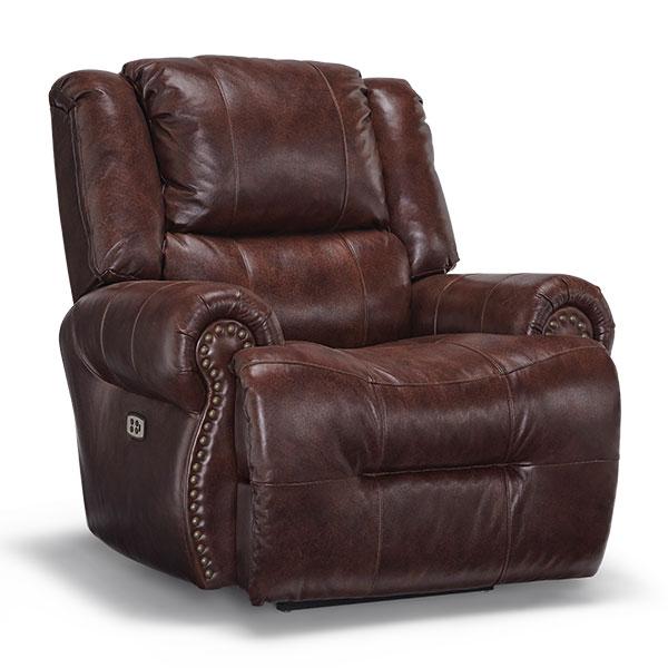 GENET LEATHER POWER SWIVEL GLIDER RECLINER- 9NP65LU