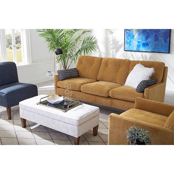 TREVIN COLLECTION STATIONARY SOFA W/2 PILLOWS- S38DW