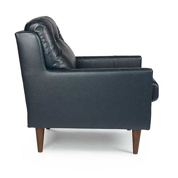 TREVIN LEATHER CLUB CHAIR- C38BGLU