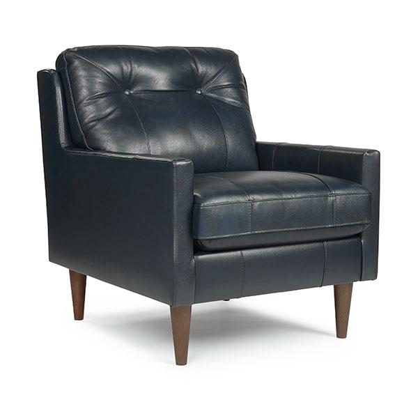 TREVIN LEATHER CLUB CHAIR- C38BNLU