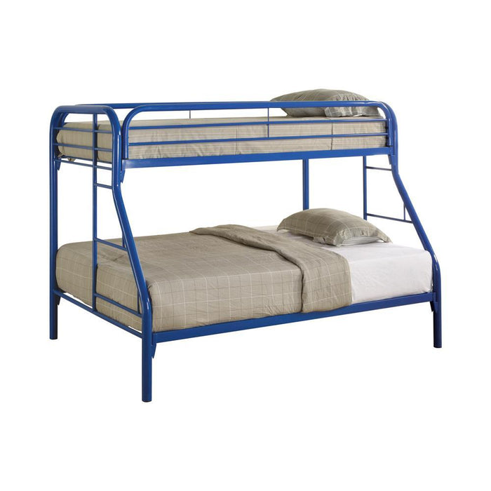 Morgan  Twin over Full Blue Bunk Bed