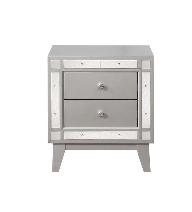 Leighton Contemporary Two Drawer Nightstand
