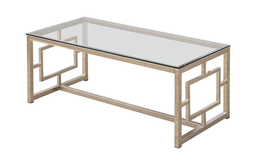 G703738 Occasional Contemporary Nickel Coffee Table