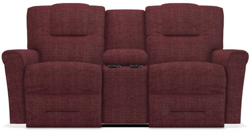 La-Z-Boy Easton Cherry Power Reclining Loveseat with Headrest And Console image