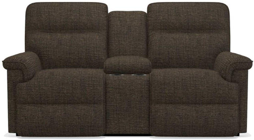 La-Z-Boy Jay PowerRecline La-Z-Time Java Reclining Loveseat and Console image