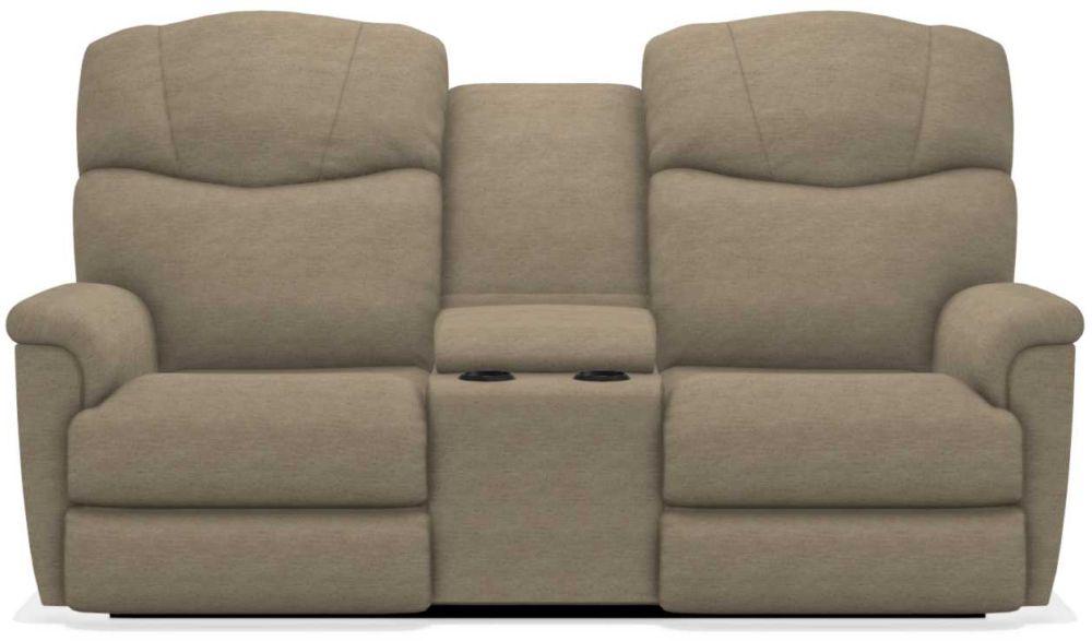 La-Z-Boy Lancer Tobacco Power Reclining Loveseat with Headrest and Console image