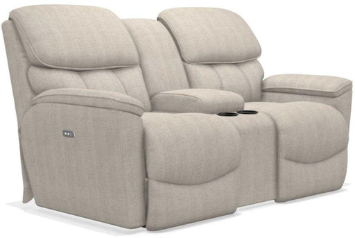 La-Z-Boy Kipling Buff La-Z-Time Power Reclining Loveseat With Console image