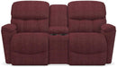 La-Z-Boy Kipling Cherry La-Z-Time Power-Reclineï¿½ Reclining Loveseat With Power Headrest and Console image