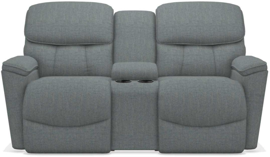 La-Z-Boy Kipling Stonewash La-Z-Time Power-Reclineï¿½ Reclining Loveseat With Power Headrest and Console
