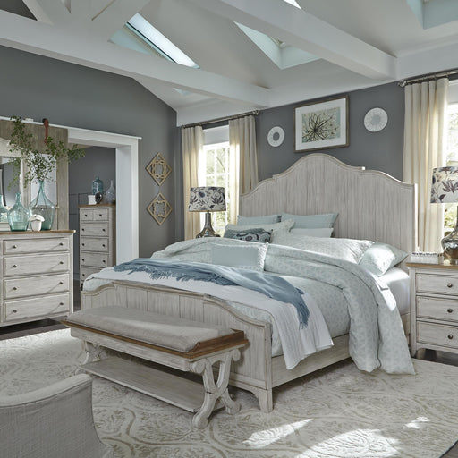 Farmhouse Reimagined King Panel Bed, Dresser & Mirror, Chest, Night Stand image