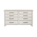 Liberty Modern Farmhouse 8 Drawer Dresser in White image