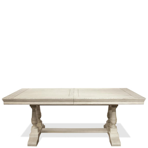 Riverside Aberdeen 80" Rectangular Dining Table in Weathered Worn White image