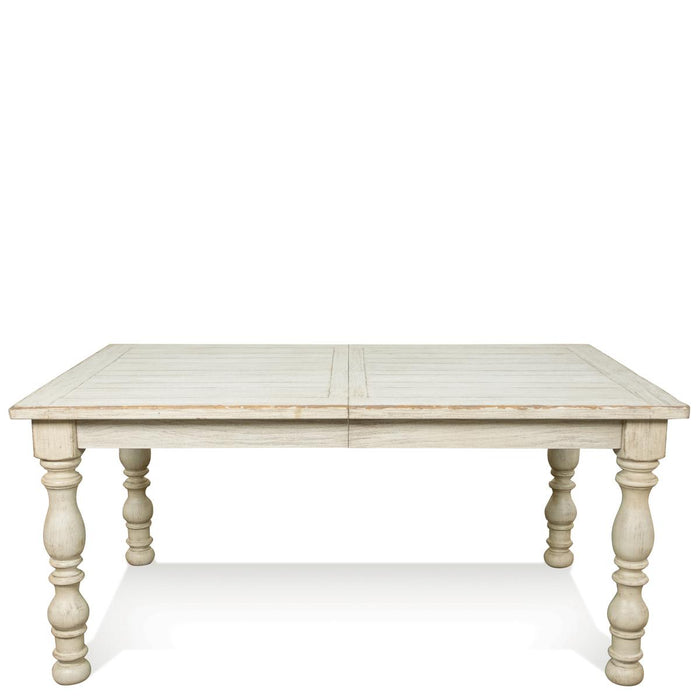 Riverside Aberdeen Rectangle Dining Table in Weathered Worn White image