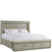 Riverside Cascade King Upholstered Storage Bed with LED Light Strip in Dovetail image