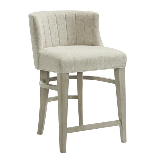 Riverside Cascade Upholstered Curved Back Counter Stool (Set of 2) in Dovetail image
