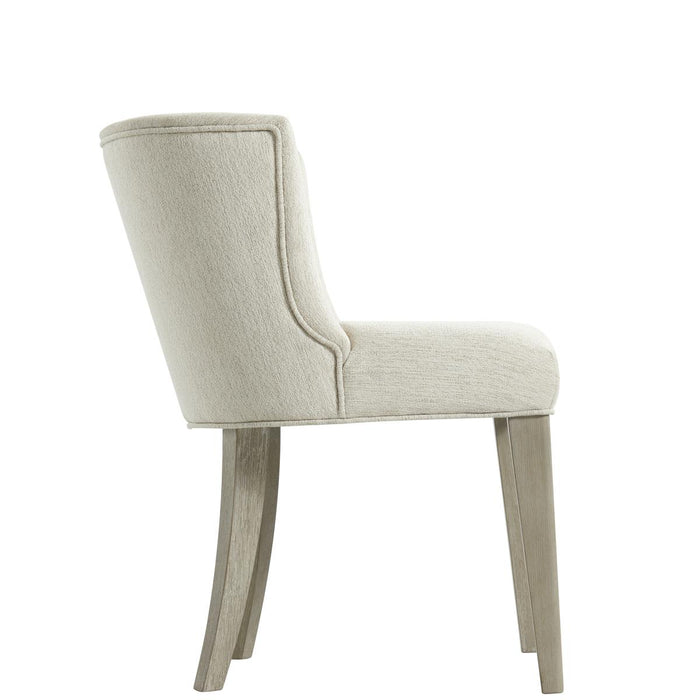 Riverside Cascade Upholstered Curved Back Side Chair (Set of 2) in Dovetail