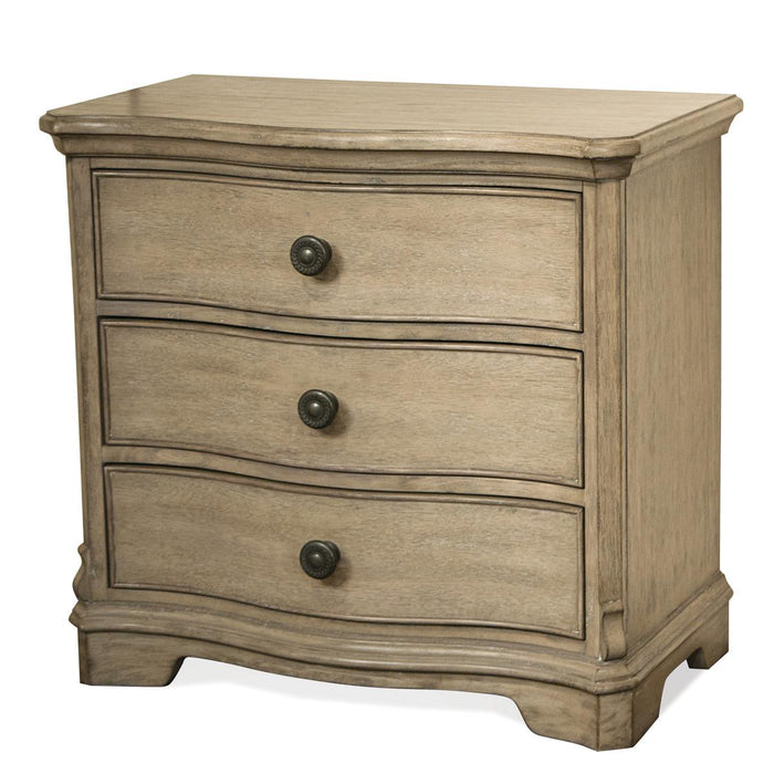 Riverside Corinne 3 Drawer Nightstand in Sun-Drenched Acacia