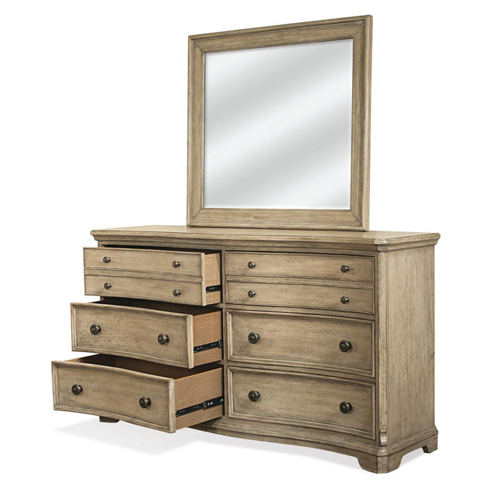 Riverside Corinne 6 Drawer Dresser in Sun-Drenched Acacia