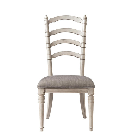 Riverside Elizabeth Upholstered Ladderback Side Chair  (Set of 2) in Smokey White image