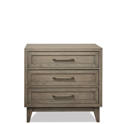 Riverside Furniture Vogue 3 Drawer Nightstand  in Gray Wash image