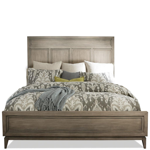 Riverside Furniture Vogue King Panel Bed in Gray Wash image
