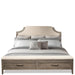 Riverside Furniture Vogue Queen Upholstered Storage Bed in Gray Wash image