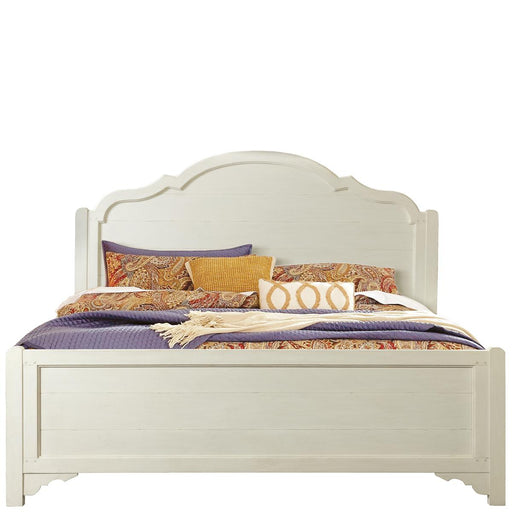 Riverside Grand Haven California King Panel Bed in Feathered White image