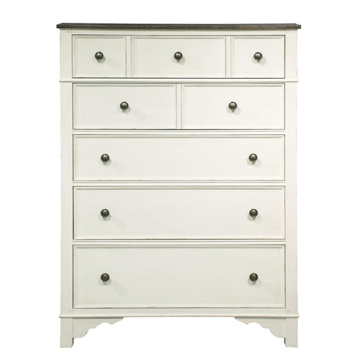 Riverside Grand Haven Chest in Feathered White/Rich Charcoal image