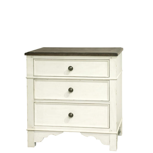 Riverside Grand Haven Nightstand in Feathered White/Rich Charcoal image
